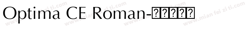 Optima CE Roman字体转换